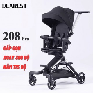 Xe đẩy du lịch Dearest gấp gọn cho bé 3 tư thế ngả lưng, ghế nâng hạ độ cao 3 cấp dùng cho trẻ sơ sinh đến lớn