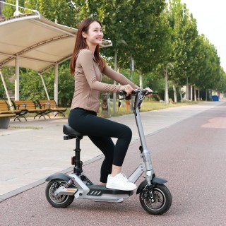 Xe scooter điện gấp gọn NIAO A9, pin 48V 12A, công suất lên đến 350W, tải trọng 150kg, 4 phuộc giảm xóc, có Bluetooth